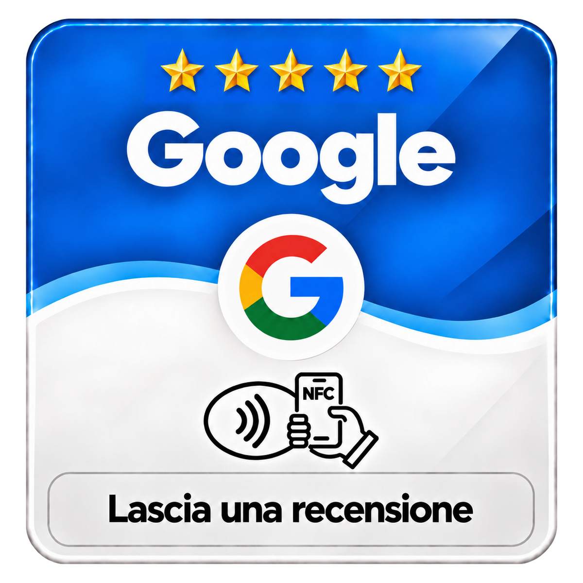 Card Google NFC quadrata