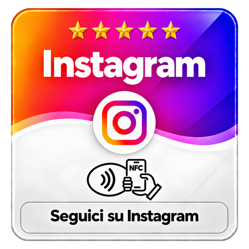 Card Instagram NFC quadrata